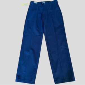 Lee Men’s Navy Blue Chinos 30x30 Relaxed Fit NWT No-Iron Stretch